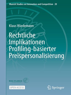 cover image of Rechtliche Implikationen Profiling-basierter Preispersonalisierung